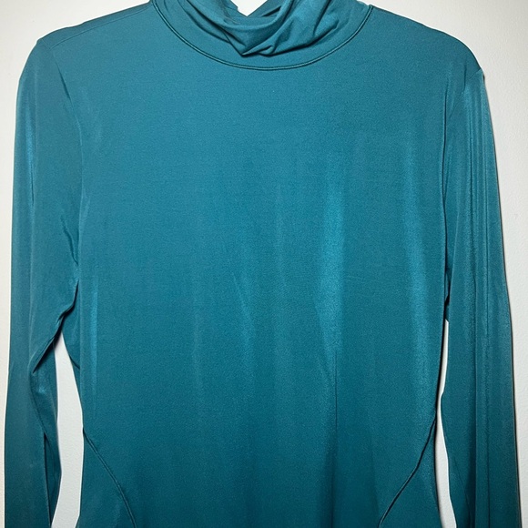 Lululemon Athletica Teal Long Sleeve Classic Night Out Turtleneck Bodysuit XL - Picture 5 of 14